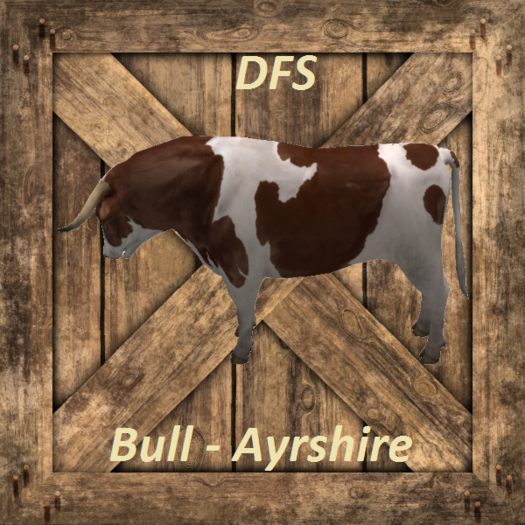 Second Life Marketplace DFS Bull Ayrshire textures FULL PERM